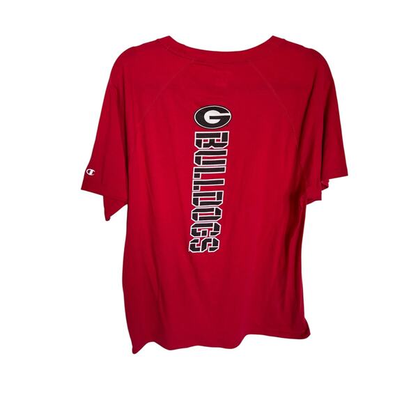 Champion UGA Georgia Red Logo Tee Shirt - Size Large - Picture 5 of 7